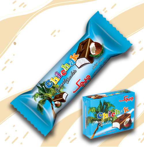 شکلات نارگیلی یک قلو